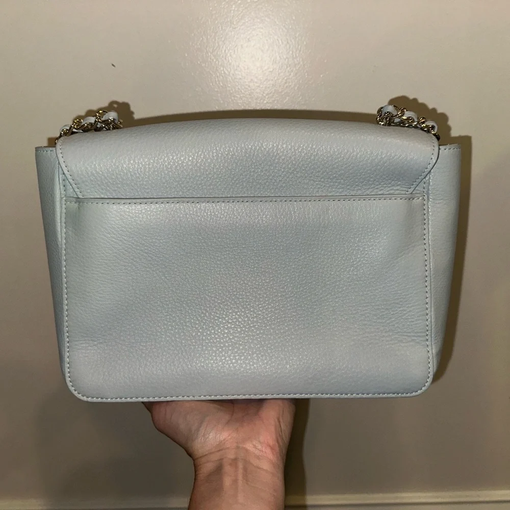 Tory Burch Blue Shoulder Bag with Chain Strap - Picture 3 of 6
